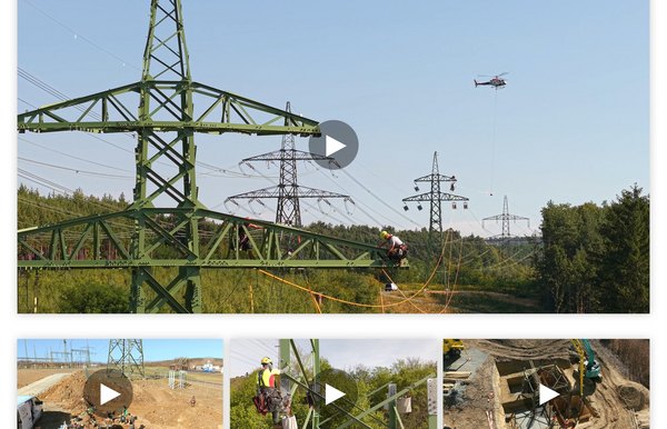 master design verantwortet Videodokumentation und visuelle Begleitung des Infrastrukturprojekts der 110-kV-Leitung von Netz Burgenland Drohnenaufnahme der 110-kV-Leitung von Netz Burgenland – umgesetzt durch master design zur strukturierten Videodokumentation des Bauprozesses