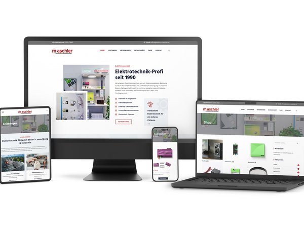 Website-Relaunch für die Elektro Maschler GmbH – modernes WordPress-Design mit integriertem WooCommerce-Shop Elektro Maschler GmbH