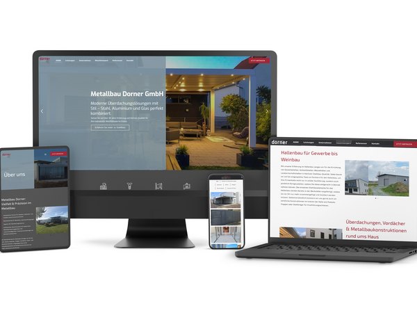 Website-Relaunch für Metallbau Dorner GmbH – responsives WordPress-Design mit Fokus auf Recruiting und Benutzerfreundlichkeit Metallbau Dorner GmbH