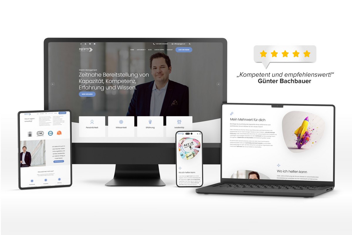 agipro-consulting e.U.: Digitaler Auftritt auf neuem Niveau